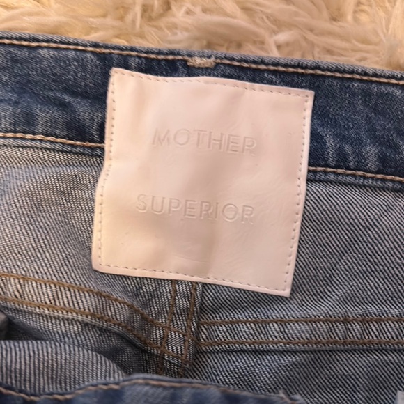 NWT MOTHER the Insider Flood high rise crop denim with stud details - Picture 9 of 13